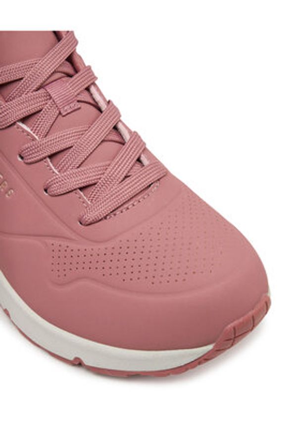 skechers - Skechers Sneakersy Uno Wedge - HI Steps 177520/ROS Różowy. Kolor: różowy. Materiał: skóra