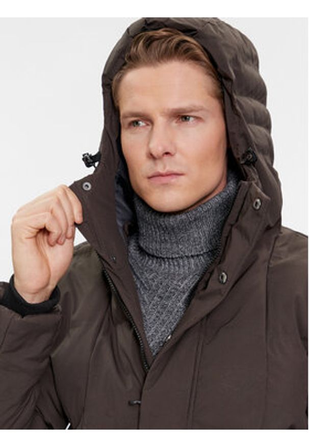 4f - 4F Kurtka zimowa 4FAW23TDJAM249 Khaki Regular Fit. Kolor: brązowy. Materiał: syntetyk. Sezon: zima