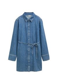 Tom Tailor Denim Sukienka jeansowa 1045461 Niebieski Regular Fit. Kolor: niebieski. Materiał: bawełna