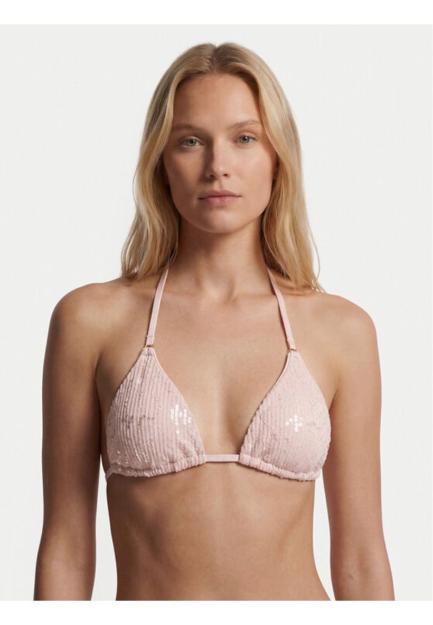 Guess Góra od bikini E6GJ07 KBMV0 Różowy jasny. Kolor: różowy. Materiał: syntetyk