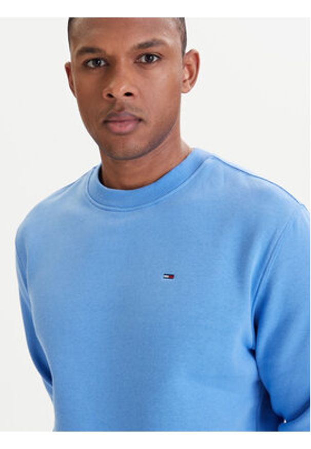 Tommy Jeans Bluza DM0DM20741 Niebieski Regular Fit. Kolor: niebieski. Materiał: bawełna