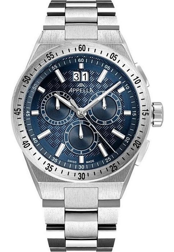 Acappella - Zegarek męski Appella L70015.5115CH srebrny. Kolor: srebrny
