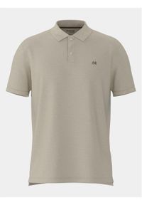 Selected Homme Polo 16087839 Beżowy Regular Fit. Typ kołnierza: polo. Kolor: beżowy. Materiał: bawełna #1