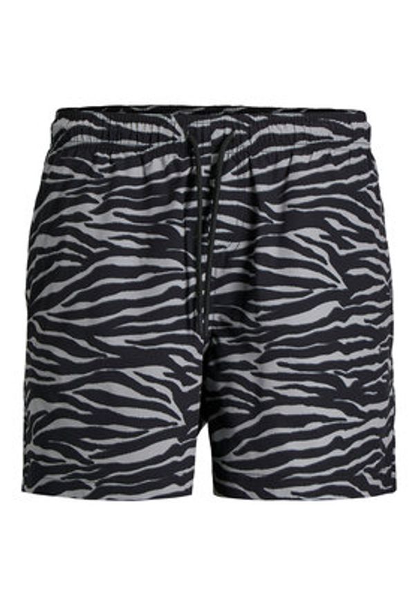 Jack & Jones Szorty kąpielowe Maui Shell 12291808 Czarny Regular Fit. Kolor: czarny. Materiał: syntetyk