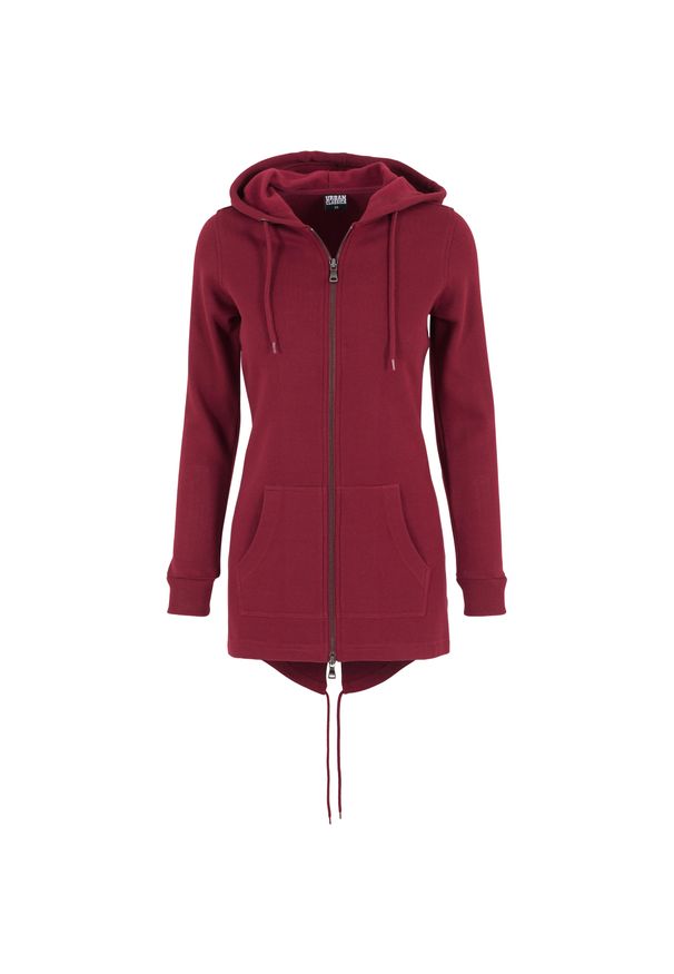 Urban Classics - Parka dla kobiet Urban Classic sweat. Typ kołnierza: kaptur. Kolor: czerwony, wielokolorowy, brązowy. Sezon: zima