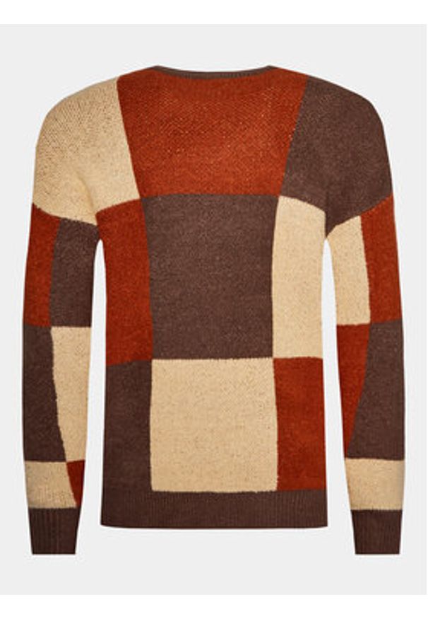 INDICODE Sweter Bjor 35-706 Kolorowy Regular Fit. Materiał: syntetyk. Wzór: kolorowy