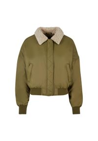 Urban Classics - Kurtka Pilotka Dla Kobiet. Kolor: beżowy, wielokolorowy, zielony. Sport: turystyka piesza #1