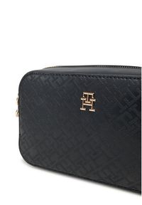 TOMMY HILFIGER - Tommy Hilfiger Torebka Th Distinct Camera Bag Mono AW0AW17221 Czarny. Kolor: czarny. Materiał: skórzane #4