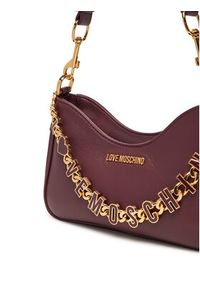 Love Moschino - LOVE MOSCHINO Torebka JC4070PP1NL1355A Bordowy. Kolor: czerwony. Materiał: skórzane #3