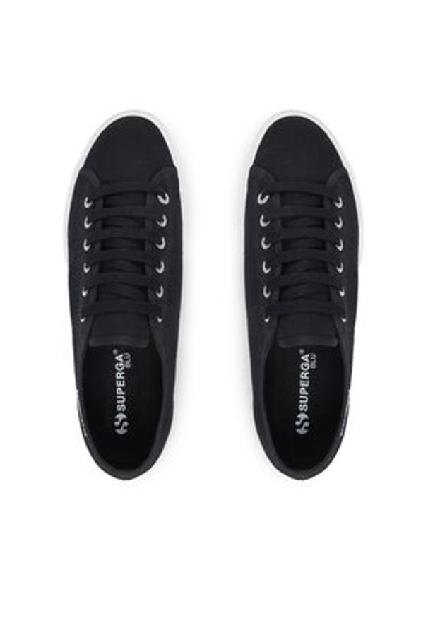 Superga Tenisówki 3790 Platform S3134MW Czarny. Kolor: czarny. Materiał: materiał. Obcas: na platformie