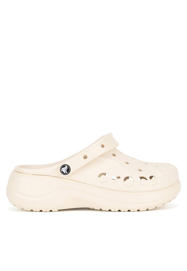 Klapki Crocs. Kolor: beżowy. Obcas: na platformie