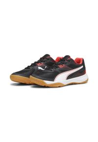 Buty siatkarskie męskie Puma Solarflash Ii. Zapięcie: sznurówki. Kolor: biały, czerwony, wielokolorowy, czarny. Materiał: guma, tkanina. Szerokość cholewki: normalna