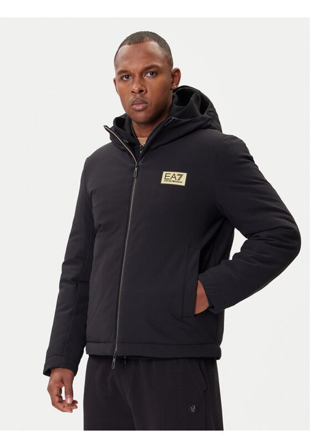EA7 Emporio Armani Kurtka zimowa 7M001020 AF13563 UC001 Czarny Regular Fit. Kolor: czarny. Materiał: syntetyk. Sezon: zima