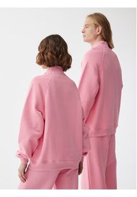 Americanos Bluza Unisex Seatle Half-Zip Różowy Relaxed Fit. Kolor: różowy. Materiał: bawełna