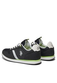 U.S. Polo Assn. Sneakersy Nobil NOBIL009 Czarny. Kolor: czarny. Materiał: materiał