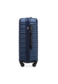 Wittchen - Komplet walizek z ABS-u z żebrowaniem. Kolor: niebieski. Materiał: guma. Styl: elegancki #5