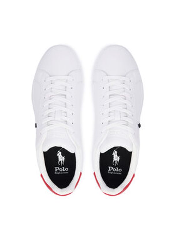 Polo Ralph Lauren Sneakersy 809P09760001 Biały. Kolor: biały. Materiał: skóra