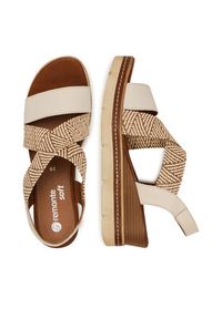 Remonte Sandały D2L54-60 Beżowy. Kolor: beżowy. Materiał: skóra #5