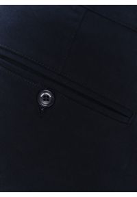 Pako Lorente - PAKO LORENTE – Gładkie spodnie męskie w kolorze granatowym. Kolor: niebieski. Materiał: bawełna, elastan. Wzór: gładki. Styl: klasyczny #7