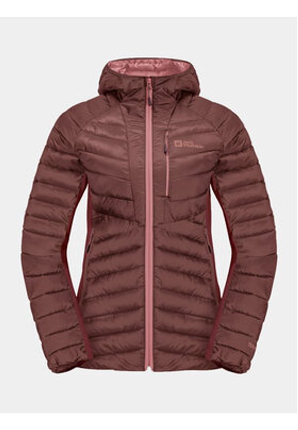Jack Wolfskin Kurtka outdoor Routeburn Pro Ins Jkt 1207192 Bordowy Regular Fit. Kolor: czerwony. Materiał: syntetyk. Sport: outdoor