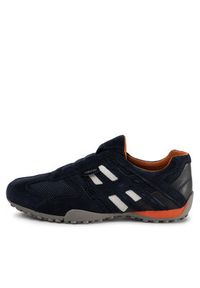 Geox Półbuty U Snake L U4207L 02214 C4002 Granatowy. Kolor: niebieski. Materiał: zamsz, skóra #3