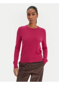 United Colors of Benetton - United Colors Of Benetton Sweter 1002D1K01 Różowy Regular Fit. Kolor: różowy. Materiał: wełna #1