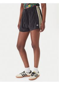 Adidas - adidas Szorty sportowe Terry Towel Firebird KD1398 Czarny Loose Fit. Kolor: czarny. Materiał: bawełna #1