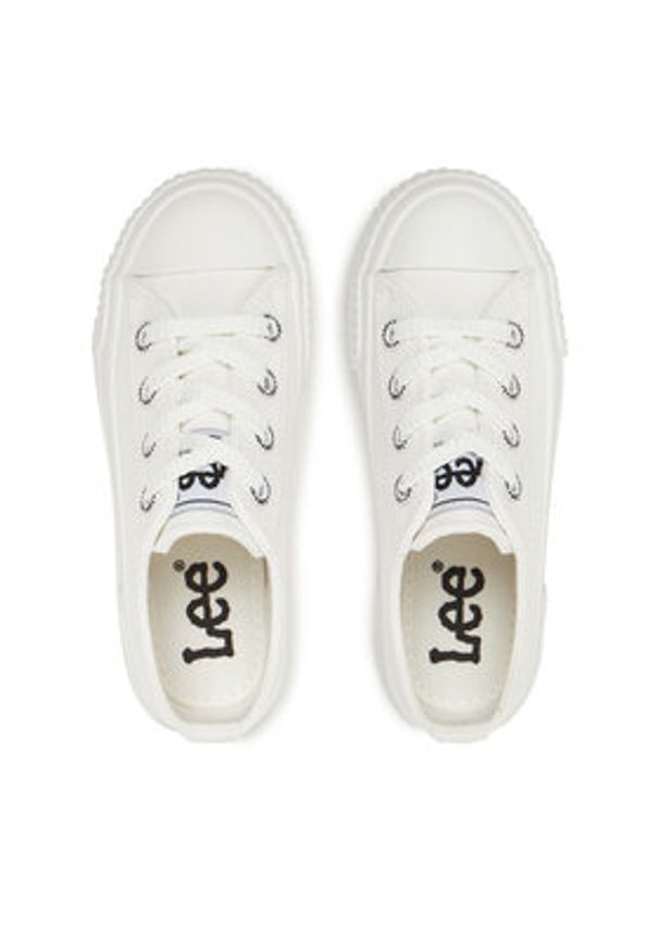 Lee Trampki LEE-ISLA C LOW JR 50251058.71G Biały. Kolor: biały. Materiał: materiał
