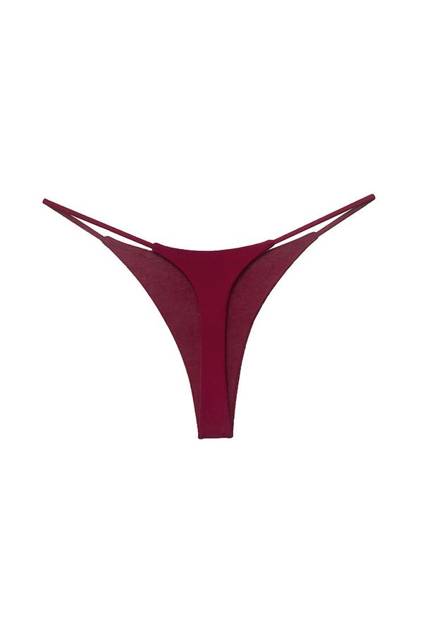 Intica - Stringi damskie z cienkimi paseczkami eleganckie i wygodne Inyong. Kolor: czerwony. Materiał: tkanina, materiał