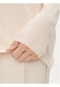 Kontatto Sweter 3M1018 Beżowy Regular Fit. Kolor: beżowy. Materiał: wiskoza #4