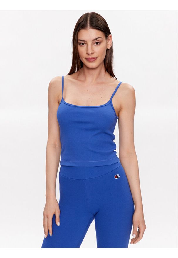 Champion Top 116069 Niebieski Regular Fit. Kolor: niebieski. Materiał: bawełna
