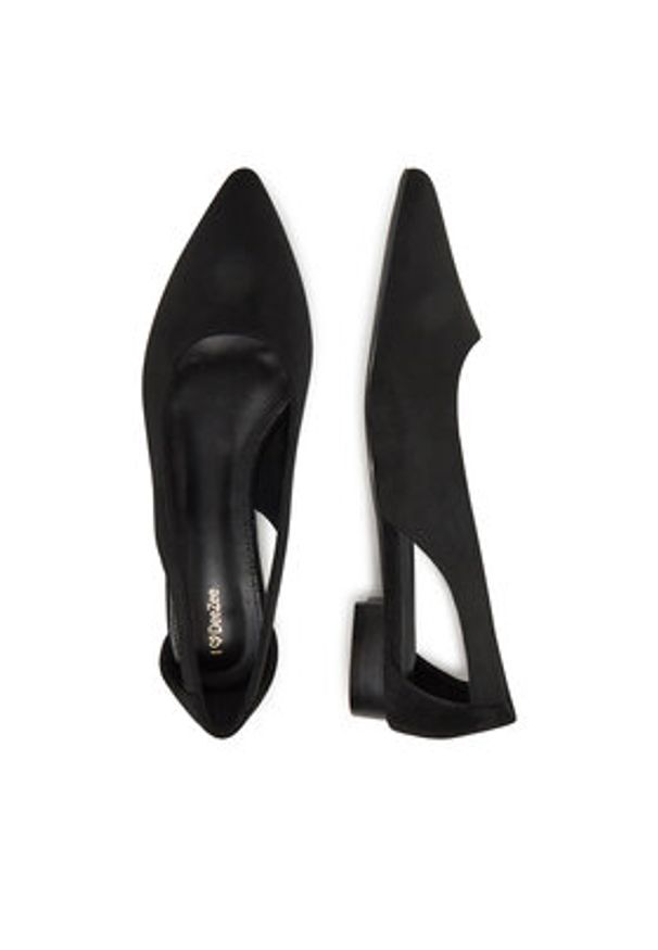 DeeZee Baleriny GAM-001 Czarny. Kolor: czarny. Materiał: materiał