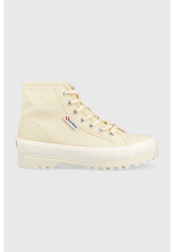 Superga trampki 2341 ALPINA damskie kolor beżowy S00GXG0. Zapięcie: sznurówki. Kolor: beżowy. Materiał: guma