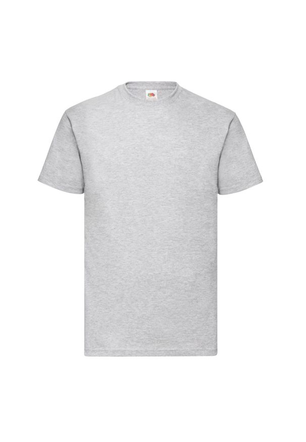 FRUIT OF THE LOOM - Męska Koszulka Valueweight Heather T-shirt. Kolor: szary