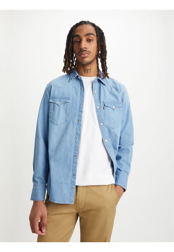 Levi's® Koszula Barstow 857440047 Niebieski Regular Fit. Kolor: niebieski. Materiał: bawełna