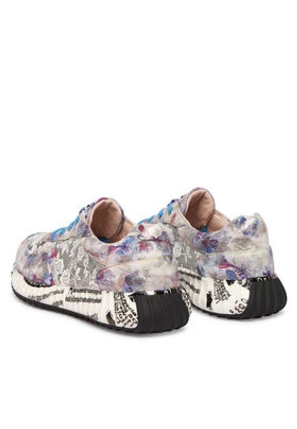 Laura Vita Sneakersy Burton 05 Kolorowy. Materiał: skóra. Wzór: kolorowy