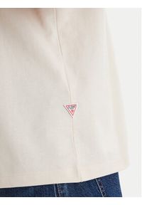 Guess T-Shirt F6GI07 K8FQ4 Beżowy Regular Fit. Kolor: beżowy. Materiał: bawełna #4