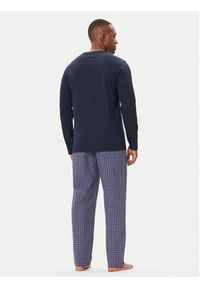 Emporio Armani Underwear Piżama EM000614 AF14998 MB258 Granatowy Regular Fit. Kolor: niebieski. Materiał: bawełna