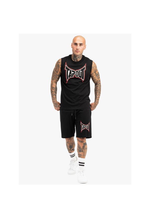 TAPOUT - Tank top i zestaw szortów Tapout Dorrisa. Kolor: wielokolorowy, biały, czarny. Materiał: dresówka