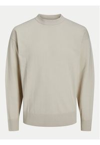 Jack & Jones Sweter Collective 12251556 Beżowy Relaxed Fit. Kolor: beżowy. Materiał: syntetyk #4