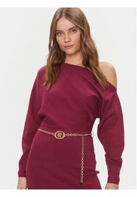 Guess Sukienka codzienna Allison W4RK06 Z2YJ2 Bordowy Regular Fit. Okazja: na co dzień. Kolor: czerwony. Materiał: wiskoza. Typ sukienki: proste. Styl: casual #4