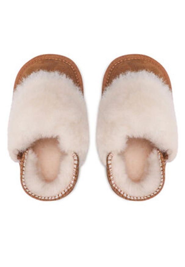 EMU Australia Kapcie Toddle Mintaro B12764 Brązowy. Kolor: brązowy. Materiał: zamsz, skóra