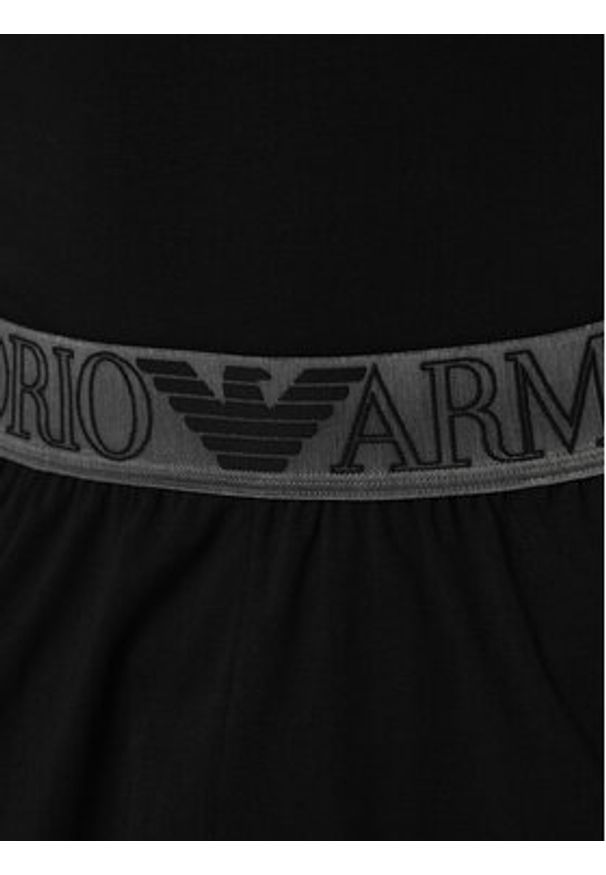 Emporio Armani Underwear Piżama EM000400 AF18890 UC001 Czarny Regular Fit. Kolor: czarny. Materiał: bawełna