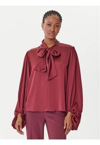 Rinascimento Bluzka CFC0126202003 Bordowy Loose Fit. Kolor: czerwony. Materiał: syntetyk