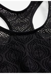 bonprix - Biustonosz bikini bustier z koronką. Kolor: czarny. Materiał: materiał, koronka. Wzór: koronka #2