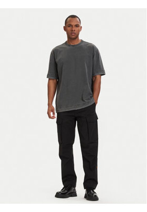 G-Star RAW - G-Star Raw T-Shirt Washed Distressed D28896-E401 Czarny Relaxed Fit. Kolor: czarny. Materiał: bawełna