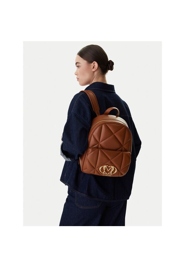 Love Moschino - Plecak LOVE MOSCHINO. Kolor: brązowy