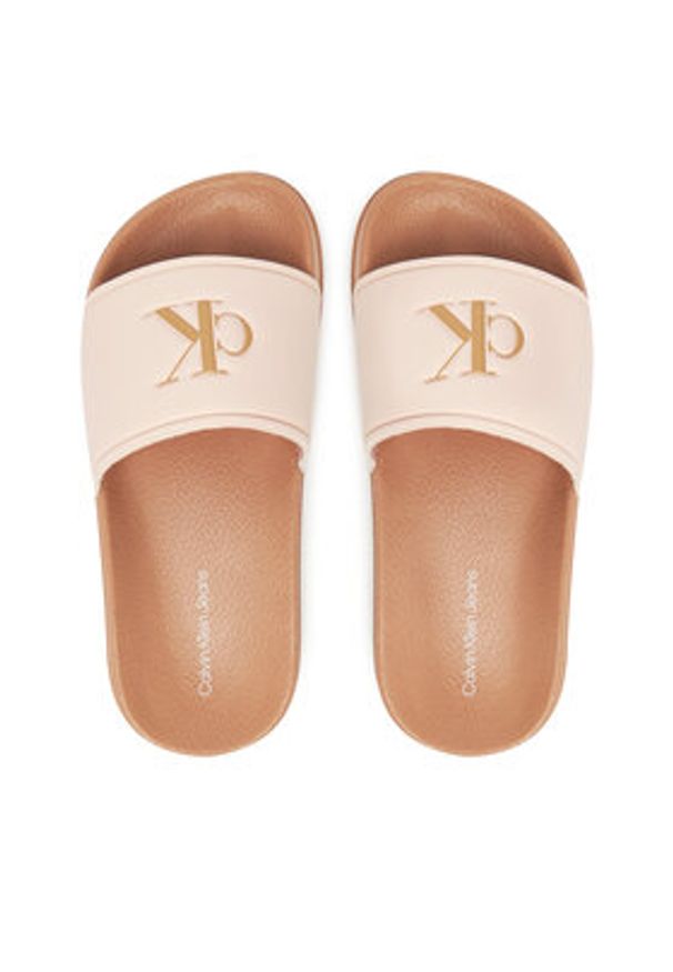 Calvin Klein Jeans Klapki V3A0-82066-1172 Różowy. Kolor: różowy. Materiał: skóra