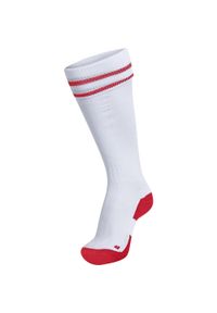 Getry piłkarskie dla dorosłych Hummel Element Football Sock. Kolor: czerwony, biały, wielokolorowy. Sport: piłka nożna