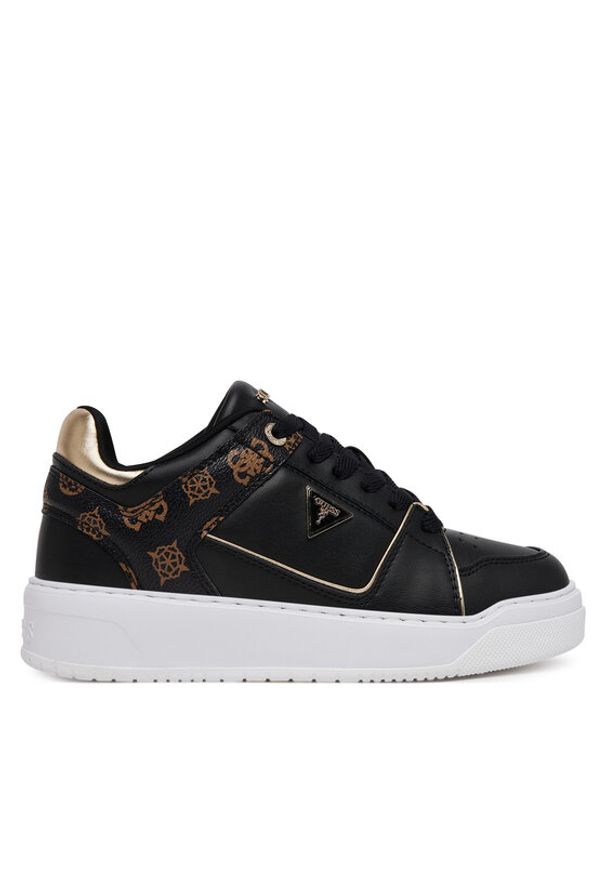Guess Sneakersy FLTDEL FAL12 Czarny. Kolor: czarny. Materiał: skóra
